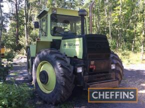 1983 MERCEDES-BENZ MB-Trac 1500 6cylinder diesel TRACTOR Reg. No. AG19 LFL Serial No. 44316200100359 Fitted with original top link and toolbox, weight frame and original Bostrum seat on new 520/70R34 tyres, complete with manuals. This 1500 is stated to ha