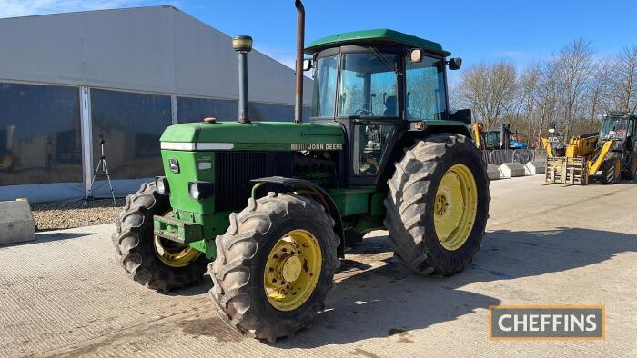 John Deere 3050 4wd High Lift Tractor Reg. No. K843 AUJ