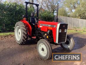 2001 MASSEY FERGUSON 230 3cylinder diesel TRACTOR Reg. No. X433 DPN Serial No. K15053A A very low houred tractor showing around 260 hours. Fitted with pick-up hitch, safety roll bar and top link. Supplied with history and documentation