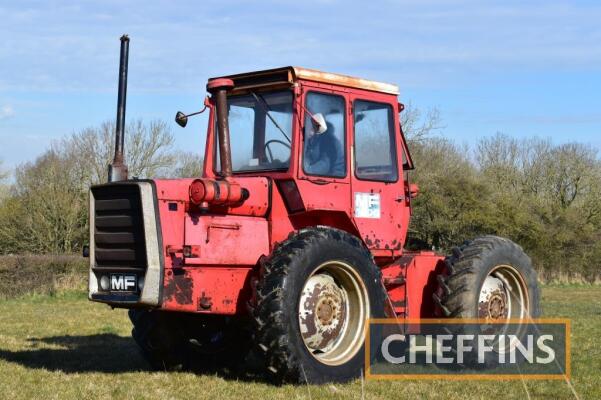 MASSEY FERGUSON 1200 Multi-Power 6cylinder diesel TRACTOR Reg. No. PVX 949M (expired) An original example fitted with indicatorl brackets, linkage, PTO, engine side panels and 16.9/14-34 wheels and tyres. Showing 3,910 hours