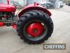 1959 FERGUSON FE-35 4cylinder diesel TRACTOR Reg. No. 259 UYG Serial No. SDM126988 Fitted with plough light, drawbar, PTO guard and toplink on 12.4-28 rear and 6.00-16 front wheels and tyres - 13