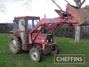 1983 MASSEY FERGUSON 240 diesel TRACTOR A one owner tractor that has recorded 414 hours from new. Fitted with a MF80 loader and bucket, PAS, original tyres and supplied by Cherwell Tractors