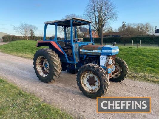 1984 FORD 4610 3cylinder diesel TRACTOR Reg. No. A771 WFM Serial No. 528602 Fitted with AP cab, rear linkage, pick-up hitch and drawbar. Stated by the vendor to start, run and drive