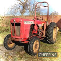 c.1964 DAVID BROWN 850 Implematic 4cylinder diesel TRACTOR Reg. No. DNG 247C Serial No. 650C390442N Purchased new by the vendor's father in 1965 for use on a Suffolk fruit farm. This 850 is fitted with roll bar and is stated to be in working order. This m