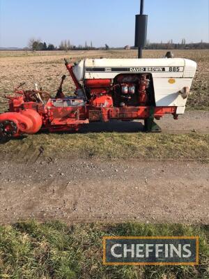 1976 DAVID BROWN 885 3cylinder diesel SKID UNIT Reg. No. OCE 594R (expired) Serial No. U2252/1495 Ex-Standen beet harvester, fitted with original spool valves and power steering pump