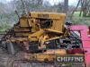 OLIVER OC-4 4cylinder diesel CRAWLER TRACTOR Serial No. 3WD-312 An original example fitted with hydraulic dozer blade, showing 2,850 hours. A non-runner, for spares or repair