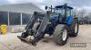 New Holland TM155 Tractor c/w front loader, 1st registered 07/04/2003, registration documents to be supplied by the vendor