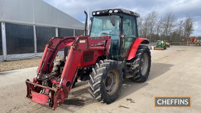 Massey Ferguson 5455 Tractor c/w 875 loader, speed shift, standard bonnet 54 Reg