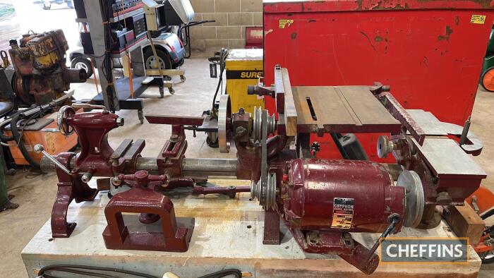 The Major Coronet 12 Function Woodwork Lathe on trolley and complete with accessories and manual in office Small Electrial Lots Workshop Equipment Small Groundcare to be held at the Machinery Salegrou...