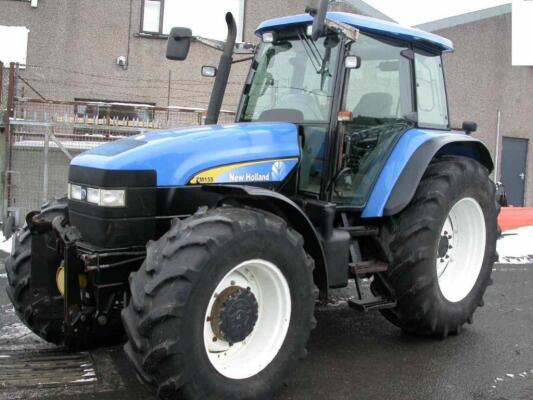 2006 New Holland TM155 4wd Tractor c/w cab & axle suspension, front linkage, pto