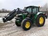 John Deere 6420 Premium Tractor c/w Trima 465 professional loader, command arm, tls, hcs, 600/65 R38 & 16.9 R24, eicv joystick, euro sms headstock, hydraulic lock, multi coupler, boom suspension, one owner. 3rd service