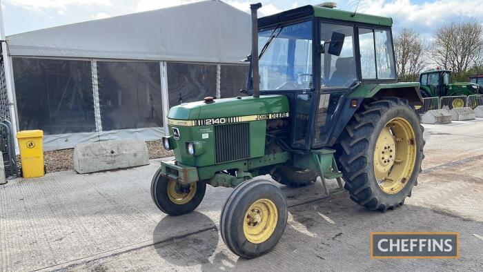 John Deere 2140 2wd Tractor c/w OPU cab, original supplied by Mitchams of Burwell UNRESERVED LOT