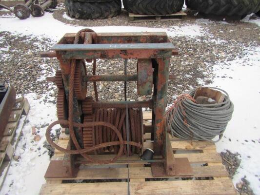 Marine Winch c/w extra roll of wire rope