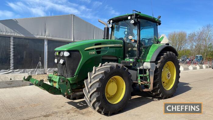 2007 John Deere 7730 Tractor c/w TLS, front suspension, front linkage & PTO