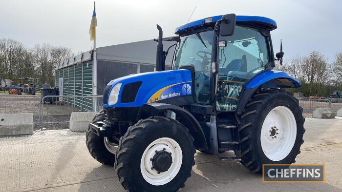 New Holland T6040 Elite Tractor c/w front & cab suspension Reg. No. FJ59 JWG