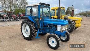 1984 FORD 6610 2wd 4cylinder diesel TRACTOR Serial no. BA27197 Fitted with Sekura cab, single acting spool valve, servo, H-pattern gearbox original tyres and reported to be very original. This tractor has only recorded 197 hours from new!