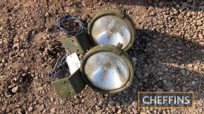 Pr. lorry head lights, ex-mod