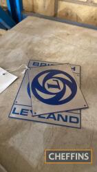 Set of Leyland blue line badges