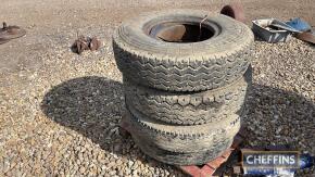 Qty 8.25R25 18-ply low loader tyres, complete with tubes and flaps