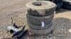 Qty 8.25R25 18-ply low loader tyres, complete with tubes and flaps - 4