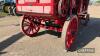 BURRELL threshing drum no.1121, built c.1880-1890, fitted with 4ft 6ins drum and 4no. new oak wheels and turntable, vendor reports that further minor restoration is required - 5