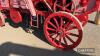 BURRELL threshing drum no.1121, built c.1880-1890, fitted with 4ft 6ins drum and 4no. new oak wheels and turntable, vendor reports that further minor restoration is required - 7