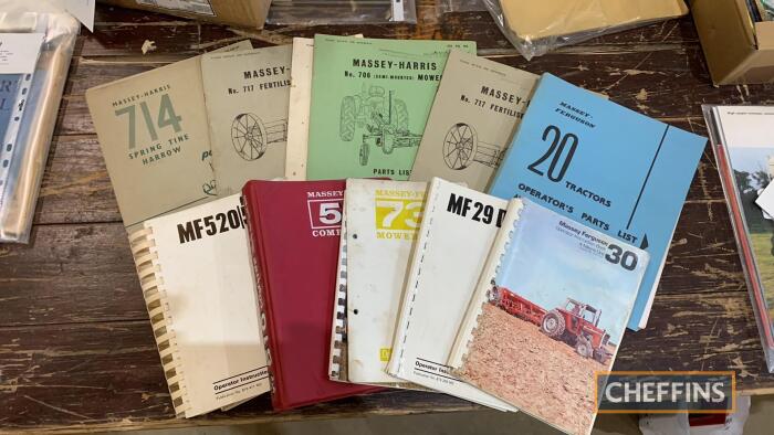 Qty Massey Ferguson tractor machinery manuals (14)