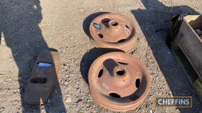 Fordson cast tractor front wheels