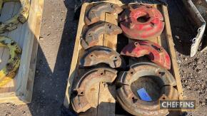 8no. Massey Ferguson front wheel weights