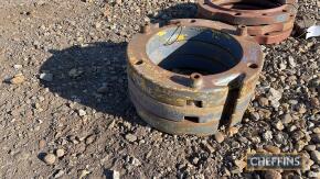 3no. John Deere 20 Series rear wheel weights