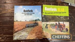 Bamford BL48 baler and RG2 side rakes sales leaflets, in colour