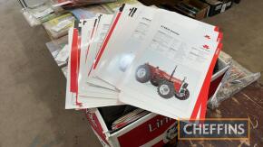 Qty Massey Ferguson leaflets, brochures, service bulletins and leaflets to Massey Ferguson type dealers, such as IMTCO, Millat etc.