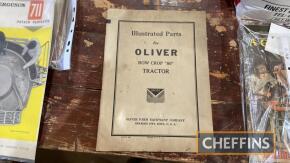 Oliver 80 rowcrop tractor illustrated parts book, c.1939