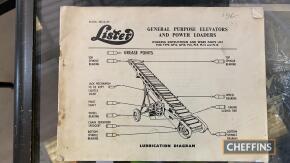 Lister general purpose elevator working instructions and parts manual