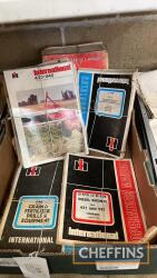 Lage qty of Case IH/McCormick combine, grain and silage machinery parts catalogues, manuals etc