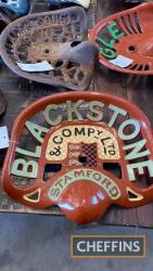 Blackstone & Co. Ltd (3 lions) cast iron seat