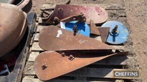 Pallet of vintage plough parts