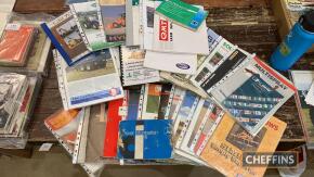 Qty leaflets, brochures and manuals for various farm machinery, including Case, Lemken, Kverneland, Bobcat, Simba etc.