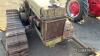 1946 JOHN DEERE/LINDEMAN Model BO 2cylinder petrol CRAWLER TRACTOR Serial No. 336566 Fitted with electric starter and uncommon dozer blade and Lindeman hydraulic unit. vendor reports and damaged left-hand rear drive clutch, that has been removed from the - 12