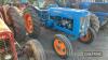 1961 FORDSON Super Major 4cylinder diesel TRACTOR Reg. No. 454 YUC Serial No. 5303713 Older restoration, good hydraulics