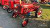 FARMALL Cub TRACTOR Serial No. 117465 - 3