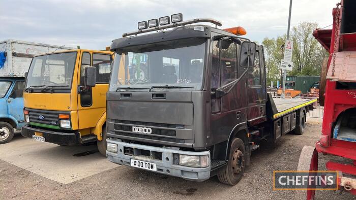 2000 IVECO-FORD New Cargo diesel RECOVERY TRUCK Reg. No. X100 TOW Chassis No. SBCA80D0002328116 V5 and work history available in the office