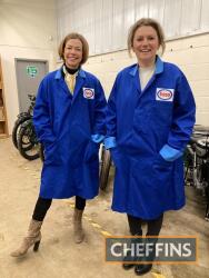 Two Esso forecourt attendants coats