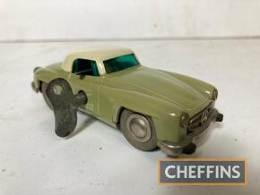 Schuco Micro Racer 1044, Mercedes-Benz 190SL, complete with key