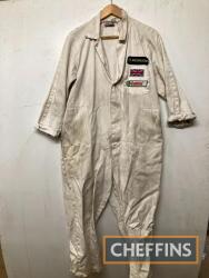 Dunlop, Castrol logo'd mechanics overalls