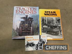 3no. traction engine volumes, to include Traction Engines, Two Centuries of Steam Power etc.