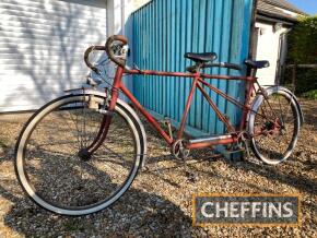 French 6-speed tandem bicycle on 26x1.5ins wheels