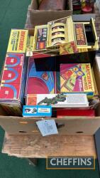 Matchbox track accessories, boxed, 1970s t/w various other boxed board games etc