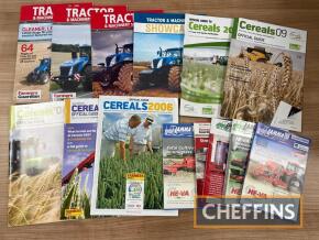 Qty agricultural show guides, to include Cereals, Lamma etc.