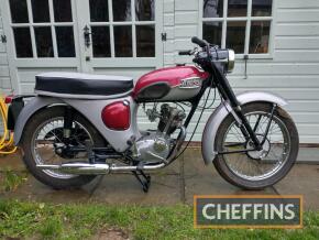 1965 199cc TRIUMPH T20 Tiger Cub Reg. No. EDF 86C Frame No. T20 158 Engine No. T20 158 A matching numbers late model Cub with side points, that is recently restored and finished in the factory correct red and grey colour scheme. The vendor states that a n